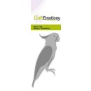 Stanzschablone Craft Emotion Kakadu sitzend Vögel Vogel