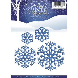 Stanzschablone f Stanzmaschine Precious Marieke Winter Wonderland Snowflakes