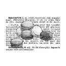 Stempel Holzstempel Collage Macarons Gebäck Kuchen...