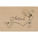 Stempel Holzstempel Handschrift Schriftzug Menü mit...