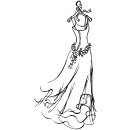 Stempel Holzstempel Hochzeit Brautkleid Hochzeitskleid...