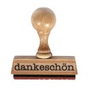 Stempel Holzstempel Schriftzug dankeschön 5,4x0,7 cm...