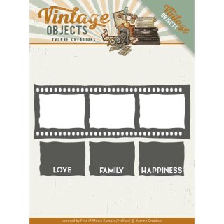 Yvonne Creations Vintage Objects Film Stripe Film Streifen und Schriften Fenster