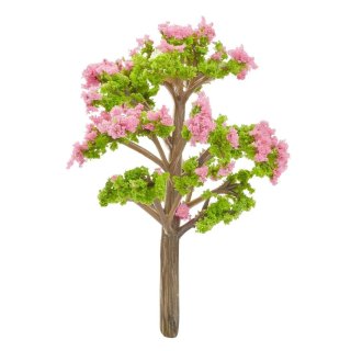 1  Miniatur Baum blühend 5,5 cm  für Minigarten Balkonmöbel Puppenhaus Deko