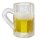 Acryl Streudeko Deko Miniatur Minigarten Puppenhaus Bierglas 2 Glas Bier gefüllt