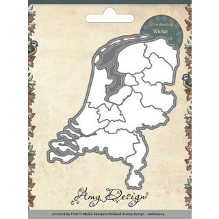Amy Design Landkarte Karte Weltkarte Auszug  Niederlande Netherlands AD10004