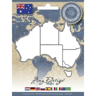 Amy Design Landkarte Karte Weltkarte Auszug Australien Austria AD10008