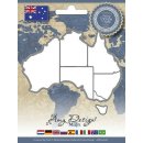Amy Design Landkarte Karte Weltkarte Auszug Australien...