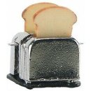 Deko Miniatur Minigarten Puppenhaus Diorama 1 Toaster mit...