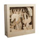 Holz Bausatz 3D Motivrahmen Story in  a box Faultier im...