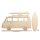 Holz Motive Bild Bus mit Surfbrett Camping für Steckleiste Story in a Box o.ä