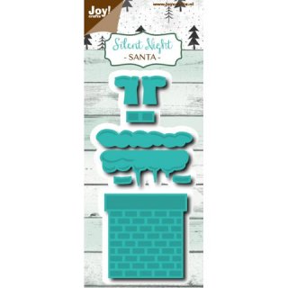 Joy! Crafts cutting stencil Stanzschablone 1110 Santa in chimney Santa im Kamin
