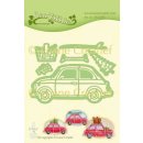 Leabilities Stanzschablone Fiat 500 Tanne Surfbrett Blume...