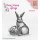Silikonstempel Clear Stamp Nellie Snellen Spring Ostern Hase mit Korb SPCS013