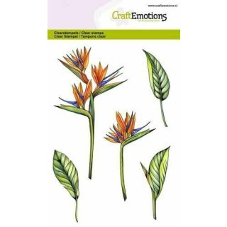 Silikonstempel Clear Stamps Craft Emotions Paradiesblume Frühlingsbote Blüte