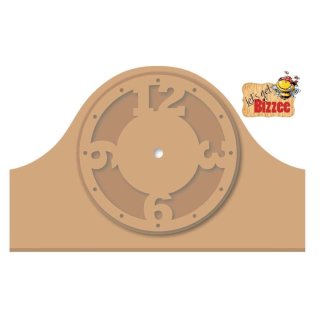 lets get Bizzee Uhr  Stecksystem aus MDF Puppenhaus Pendeluhr Schrankuhr