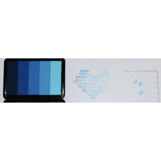 Stempelkissen Blautöne Docrafts ArtisteTöne 5 Farben Shading Pigment Inc Pad