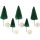5 Tannen dunkelgrün 2 Größen Weihnachtsbaum Miniatur für Minigarten Puppenhaus