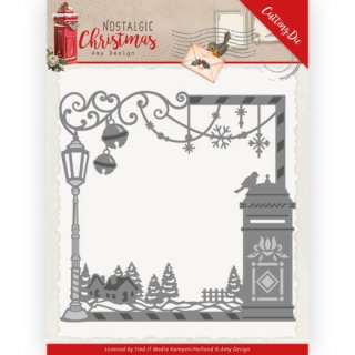 Amy Design Nostalgic Christmas Frame Mailbox Postkasten in Winterlandschaft