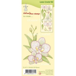 Clear Stamps Silikonstempel Leane Creatief combi clear stamp Orchideen Orchid