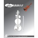 By Lene Dies Stanzschablone 1316 Violin Violine Geige Musik Streichinstrument