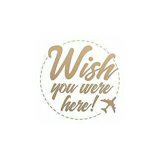 Clear Stamps Silikonstempel Stempel Couture creations Wish you were here Spruch