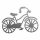 Stanzschablone für Stanzmaschine Couture Creations Bicycle Fahrrad Bike