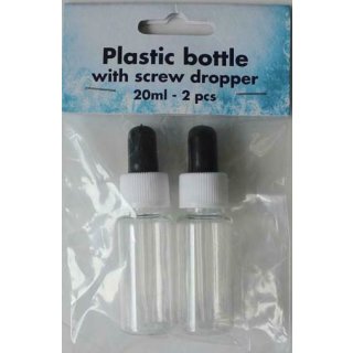 2 leere Flasche mit Pipette z.B. für Alcoholic Inc oder Wasserverdünnte Farben