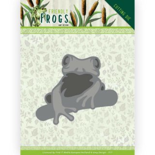 Amy Design Stanzschablone Friendly Frogs Tree Frog Frosch auf Stamm