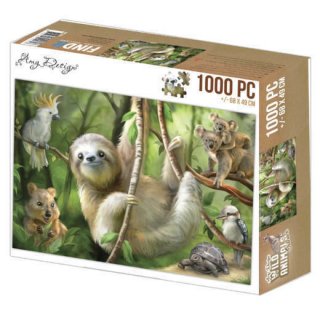 Amy Design Puzzle 1000 TeileWild Animals Faultier Koalabären Schildkröte Vögel