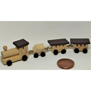 Deko Miniatur Minigarten hellbraun Diorama 1 Holz Zug Spielzeug Eisenbahn Lock