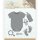 Yvonne Creations Stanzschablonen Set New Born Baby Bodysuit Rassel Flasche Füße