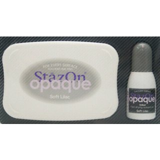 StazOn Opaque Stempelkissen geeignet für Kunststoff, Glas, Keramik Metall usw soft lilac