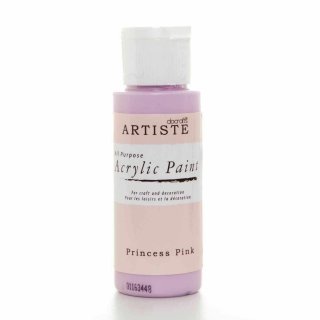 docrafts Acrylfarbe Pastell Neon kräftige Farben für Innenbereich princess pink (rosa)