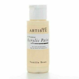 docrafts Acrylfarbe Pastell Neon kräftige Farben für Innenbereich Vanilla Bean