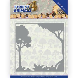 Amy Design Stanzschablone Rahmen Forest Animals Waldtiere Forest Frame Wald