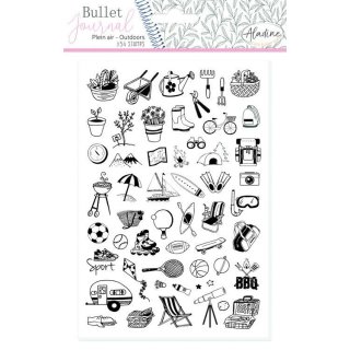 Bullet Journal Stempel Sport Set für BuJo Notizbuch Kalender Hartschaumstempel