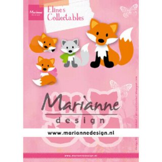 Collectables Marianne Design Stanzschablone Eline´s Fuchs liegend stehend sitzen