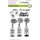 Silikonstempel Craft Emotions Flaschen m. Blumen Special Gift for You Geburtstag
