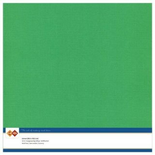Linne Struktur Karton 240 gsm 10 Blatt 30,5x30,5 cm einfarbig Leinenstruktur grün (grasgrün)
