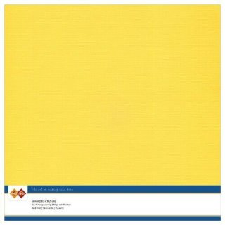 Linne Struktur Karton 240 gsm 10 Blatt 30,5x30,5 cm einfarbig Leinenstruktur ochre (gelb)
