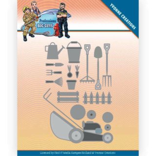 Yvonne Creations Big Guys Professions Gardening Gärtner Gartengeräte Rasenmäher