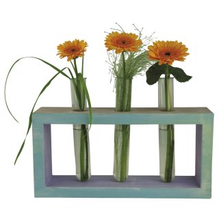 Pappmach&eacute; Blumendisplay Blumenrahmen Vase Regal Rahmen Rechteck 2 Wandh&auml;nger