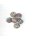Perlen Rocailperlen 4 braun/weiß 14mm Lochgröße 2mm Glasperlen Handmade