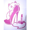 Stencil Universal  Schablone A4  Beauty Cat Katze...