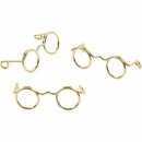 Diorama 10 Stück Brille goldenes Brillengestell