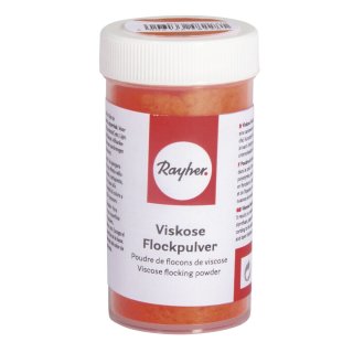8 Gramm Viskose Flockpulver orange Streupulver samtweiche Oberflächengestaltung