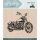 Clear Stamps Acrylic Stamp Stempel card deco Motorrad bike  Ministempel