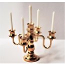 Metall Deko Miniatur Minigarten Puppenhaus 5 Armiger Leuchter Kerzenständer