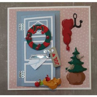 Lai-LYQ Stanzschablone Blätter-Muster – Aus Kohlenstoffstahl, 8,8x5 Cm, Für Scrapbooking & Karten